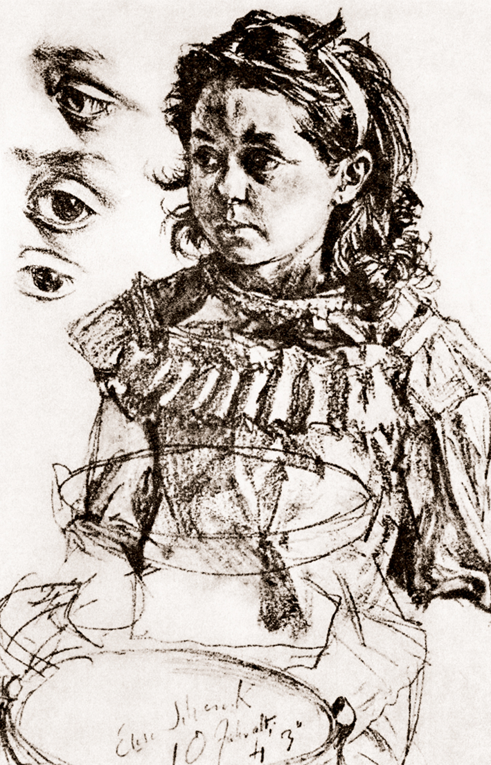  Adolpyh Von Menzel —— 女孩的习作